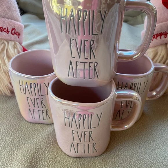 RaeDunn by Magenta, “Happily Ever After”, Pink Iridescent Mug - Picture 8 of 11